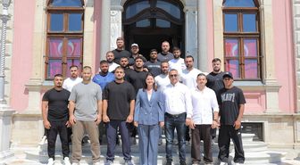 Edirne Belediye Başkanı Gencan, Edirneli pehlivanlarla bir araya geldi