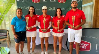 Milli golfçüler, Macaristan'daki turnuvada podyuma çıktı