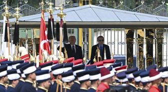 Erdoğan ve Trump'tan NATO Zirvesi'nde Resmi Tören