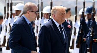 Erdoğan Trump'ı Ankara'da karşıladı