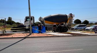 Aydın'da beton mikserinin çarptığı yaya öldü