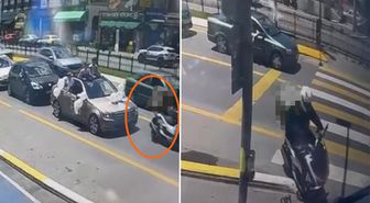 Bahşiş almak için konvoya dalıp kazaya neden olan kuryeye 101 bin lira ceza kesildi