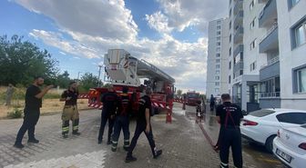Diyarbakır'da bir apartmanda çıkan yangında 1 kişi dumandan etkilendi