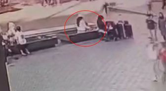 Fatih'te kadın hırsızın çanta çaldığı anlar kamerada