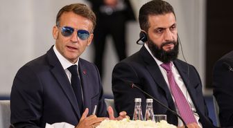 Suriye Cumhurbaşkanı Şara ile Fransa Cumhurbaşkanı Macron, Suriye-Fransa Ekonomi Forumu'nda konuştu