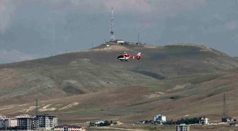 Ambulans helikopter kalp hastası için havalandı