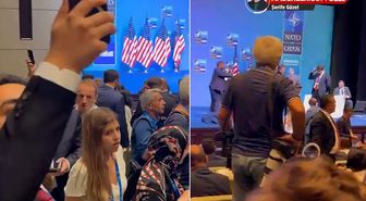 Trump'ın konuşması öncesi salonda alarm! Apar topar boşaltıldı