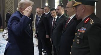Beştepe'de tarihi anlar! Trump, Ankara Garnizon Komutanı'na asker selamı verdi