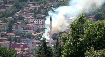 Elmas nineyi yangından itfaiyeciler kurtardı