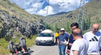 Erzurum'da devrilen ATV'nin sürücüsü öldü
