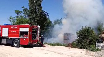 Malatya'da korkutan bahçe yangını