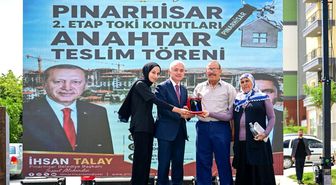 Pınarhisar'da TOKİ konutları sahiplerine teslim edildi