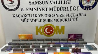 Samsun'da kaçak tütün ürünleri ele geçirildi