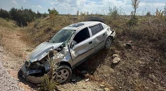 Gördes çevre yolunda kaza: 1 yaralı