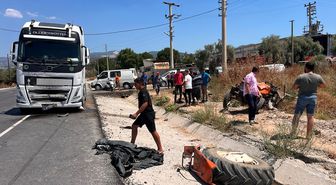 Milas'ta tır-traktör çarpışması: 2 ölü