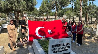 Şehit Muhammed Ali Aksu kabri başında anıldı