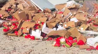 Ankara yolunda tır akaryakıt istasyonuna daldı, faciadan dönüldü