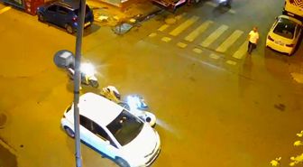 Bahçelievler'de motosiklet sürücüsünün ani hareketi kazaya yol açtı
