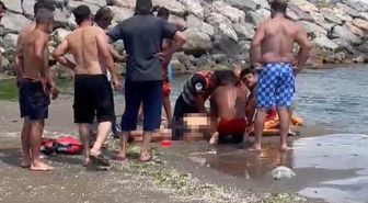 Denizde fenalaşan vatandaşa dakikalarca kalp masajı yapıldı