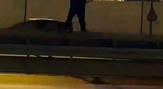 E-5'te tehlikeli anlar: Alkollü olduğu iddia edilen şahıs ortalığı birbirine kattı