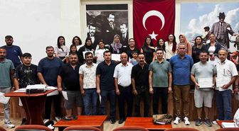 Efeler'de kursiyerler sertifikalarını aldı