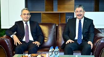 Eskişehir Valisi Dr. Erdinç Yılmaz, görevine yeni atanan Başsavcı Ferhat Deniz'i ziyaret etti