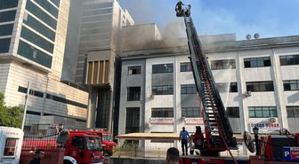 Gaziantep'te iş merkezinde yangın