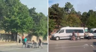 Gebze'de cadde ortasında dehşet anları: Demir sopalarla darbettiler