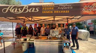 Marmaris'te şehitler için lokma hayrı
