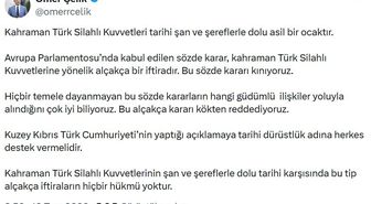 Ömer Çelik: Türk Silahlı Kuvvetleri'ne yönelik sözde kararı kınıyoruz