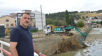 Samsun'da Tersakan Irmağı yatağının temizliğine başlandı