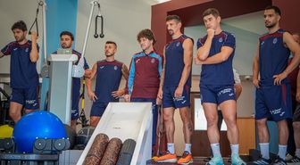 Trabzonspor, yeni sezon hazırlıklarını çift antrenmanla sürdürdü