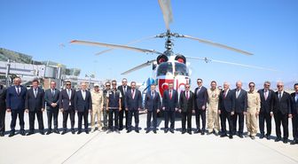 Türkiye tarafından gönderilen yangın söndürme helikopteri, KKTC'ye teslim edildi