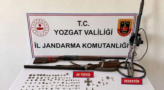 Yozgat'ta tarihi eser nitelikli objeler ele geçirildi