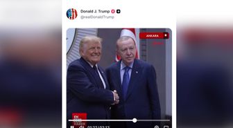 Trump, Erdoğan ile Ankara buluşmasını DHA görüntüleriyle paylaştı