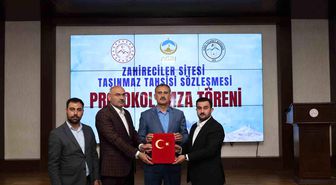 Ağrı'da zahirecilik sektörüne yönelik yatırım için taşınmaz tahsis edildi