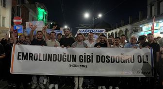 Ayasofya'nın açılış yıl dönümünde gençlik yürüyüşü