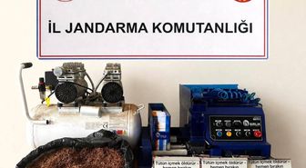 Bilecik'te 5 ayrı adreste yapılan baskında 3 bin 200 kaçak makaron ele geçirildi