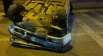 Çankırı'da takla atan otomobildeki 5 kişi yaralandı