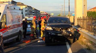 Düzce'de zincirleme kaza: 1 ölü, 1 yaralı
