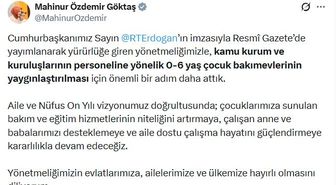 Bakan Göktaş: Kamuda 0-6 yaş çocuk bakımevleri için yeni adım attık
