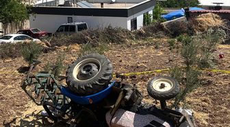 Kilis'te devrilen traktörün sürücüsü öldü
