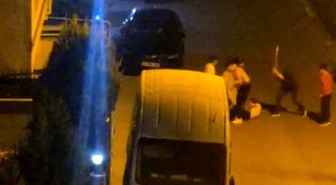 Pendik'te yabancı uyruklu şahıslar arasında kavga kamerada