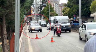 Trafik denetimini görünce anayolda geri geri kaçtı, motorize polis yakaladı - haberler.com