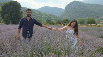 Adana'nın lavanta bahçeleri çekim platosuna dönüştü