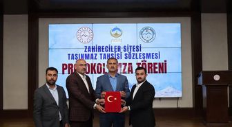Ağrı'da zahirecilik sektörü için taşınmaz tahsis sözleşmesi imzalandı