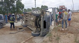 Arsuz'da trafik kazası: 2 yaralı