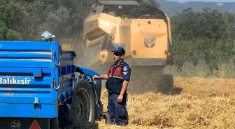Biçerdöverler jandarma denetiminden geçti