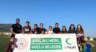 Buharkent'te uyuşturucuyla mücadeleye futbol desteği