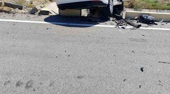 Isparta'da trafik kazası ucuz atlatıldı